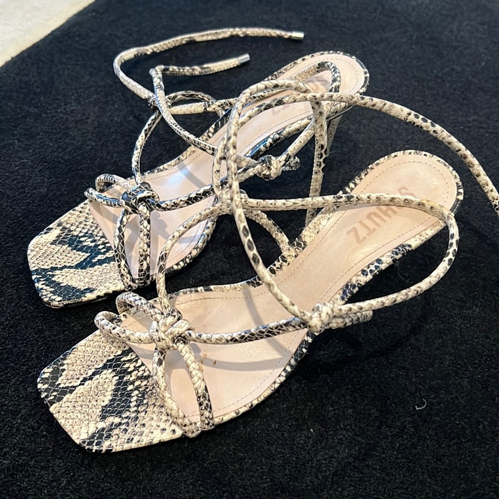 Schutz 8.5 Python print strappy sandal